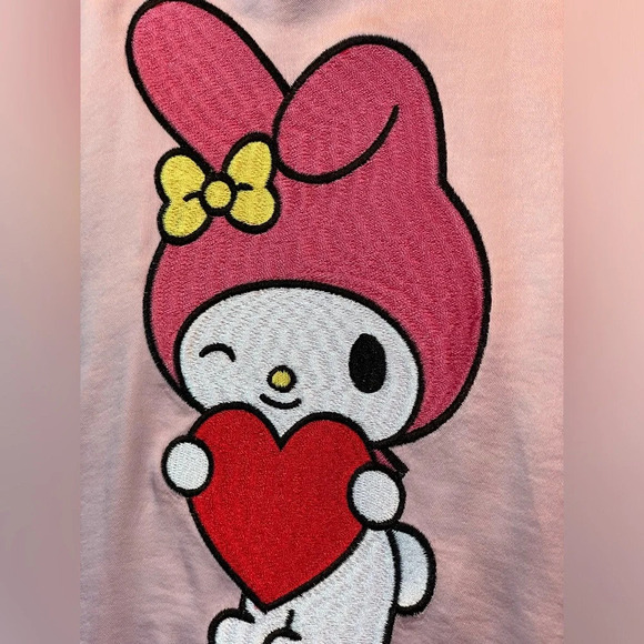 Hello Kitty And Friends x Forever 21 Reversible Pink & Black Small Bomber Jacket - Picture 9 of 16